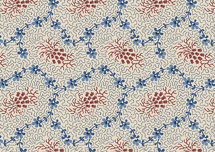 Land & Shore Lorie, Blue Red - Roman Blind - Image 7